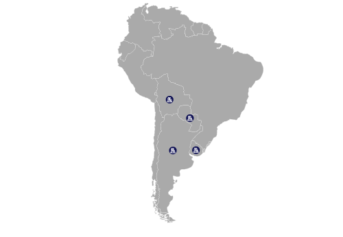 latinoamerica map CERO-ONE